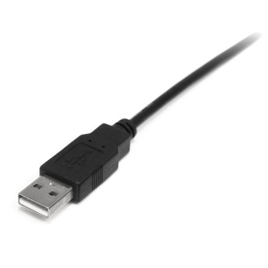 USB A to USB B Cable Startech USB2HABM1M Black - Merkloos