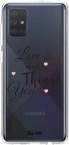 Casetastic Samsung Galaxy A71 (2020) Hoesje - Softcover Hoesje met Design - Love is about Print
