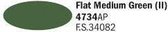 Italeri - Flat Medium Green (Ii) (Ita4734ap) - modelbouwsets, hobbybouwspeelgoed voor kinderen, modelverf en accessoires