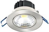 LED Spot - Inbouwspot - Lila - 5W - Helder/Koud Wit 6400K - Rond - Mat Chroom - Aluminium - Kantelbaar - Ø83mm - BES LED