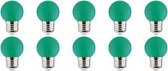 LED Lamp 10 Pack - Romba - Groen Gekleurd - E27 Fitting - 1W - BES LED