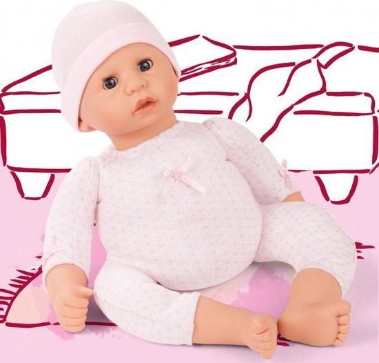 Pinky Reborn Poupée réaliste Bebe Reborn en vinyle souple 48 cm