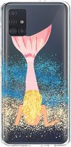 Casetastic Samsung Galaxy A51 (2020) Hoesje - Softcover Hoesje met Design - Mermaid Blonde Print