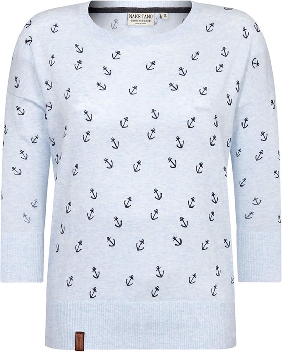 Bol Com Naketano Trui Maja Big Anchor Lichtblauw L