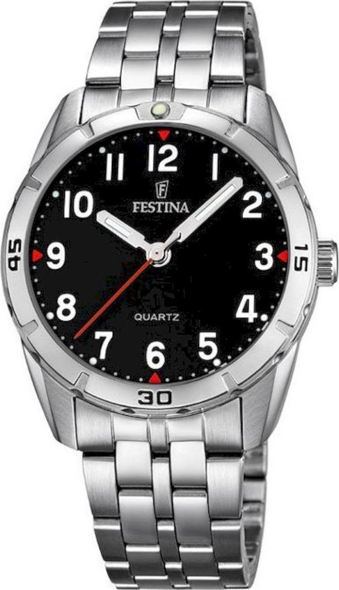 Festina F16907-3 Junior - Horloge- Staal - Zilverkleurig - 32.6 mm