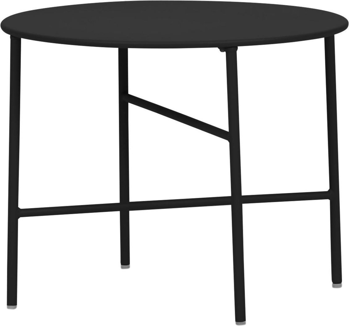 Penny tuintafel Ø 50 cm. H 40 cm, zwart.