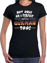 Not only perfect German / Duitsland t-shirt zwart voor dames L
