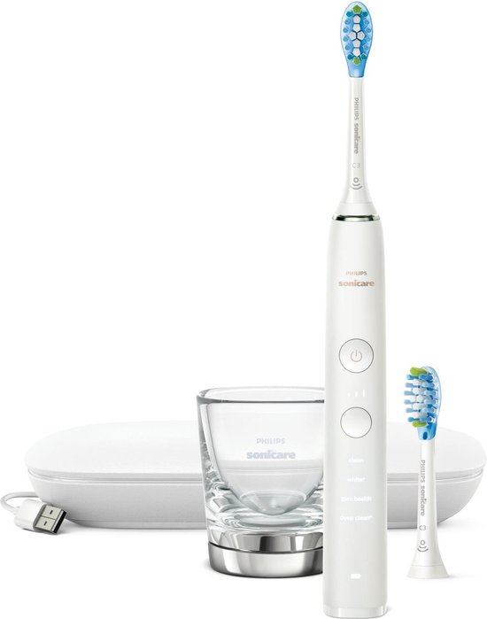 Philips Sonicare Diamond Clean 9000 HX9913/17 elektrische tandenborstel Volwassene Vibrerende tandenborstel Wit