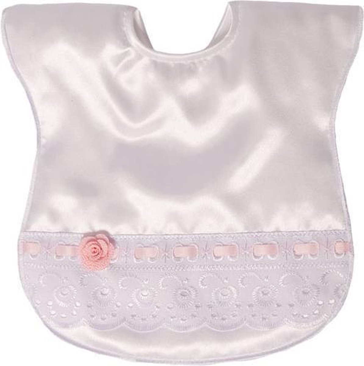 Goedkoopste Soft Touch Slabbetje Lace & Rose 33 Cm Satijn Wit