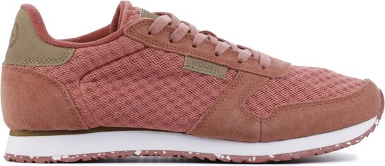 Woden Mannen Leren Lage sneakers / Damesschoenen Ydun suede meshWL028 -  Roze - Maat 42 | bol.com