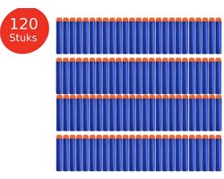 120 Stuks darts - Geschikt voor NERF N-Strike Elite Toy guns - Blasters refill - Speelgoedpistool Pijlen - inclusief Rheme Liniaal