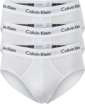 Calvin Klein hipster brief (3-pack) - heren slips - wit - Maat: S