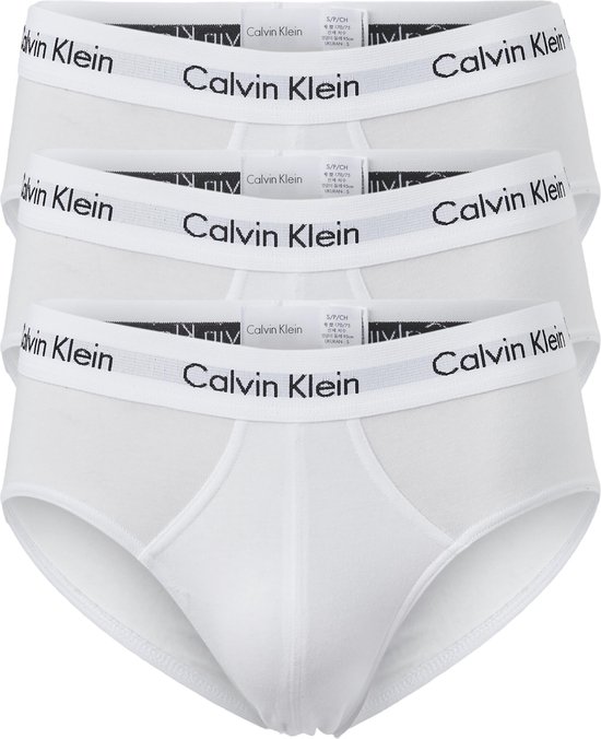 Calvin Klein hipster brief (3-pack) - heren slips - wit - Maat: S | bol.com