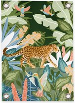 Affiche de jardin Villa Madelief Panther (70x100cm) Peinture de jardin extérieur Nature Vinyle