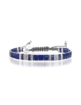 Lovelybracelets Armbandje Tila Himeji lapis silver