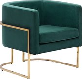 Beliani SIRKKA - Fauteuil - groen - fluweel