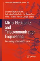 Lecture Notes in Networks and Systems 106 - Micro-Electronics and Telecommunication Engineering