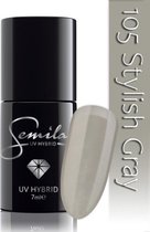 105 UV Hybrid Semilac Stylish Gray 7 ml.