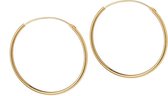 Goud Plated Hoops 40MM 1,5MM