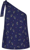 Dancing Days - SPRING SPRIG A-SYMETRIC Mouwloze top - XL - Blauw