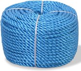 Touw gedraaid 10 mm 100 m polypropyleen blauw