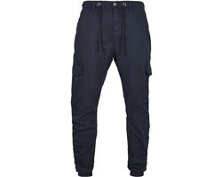 Urban Classics Cargo Jogging Heren Cargobroek - marineblauw - L