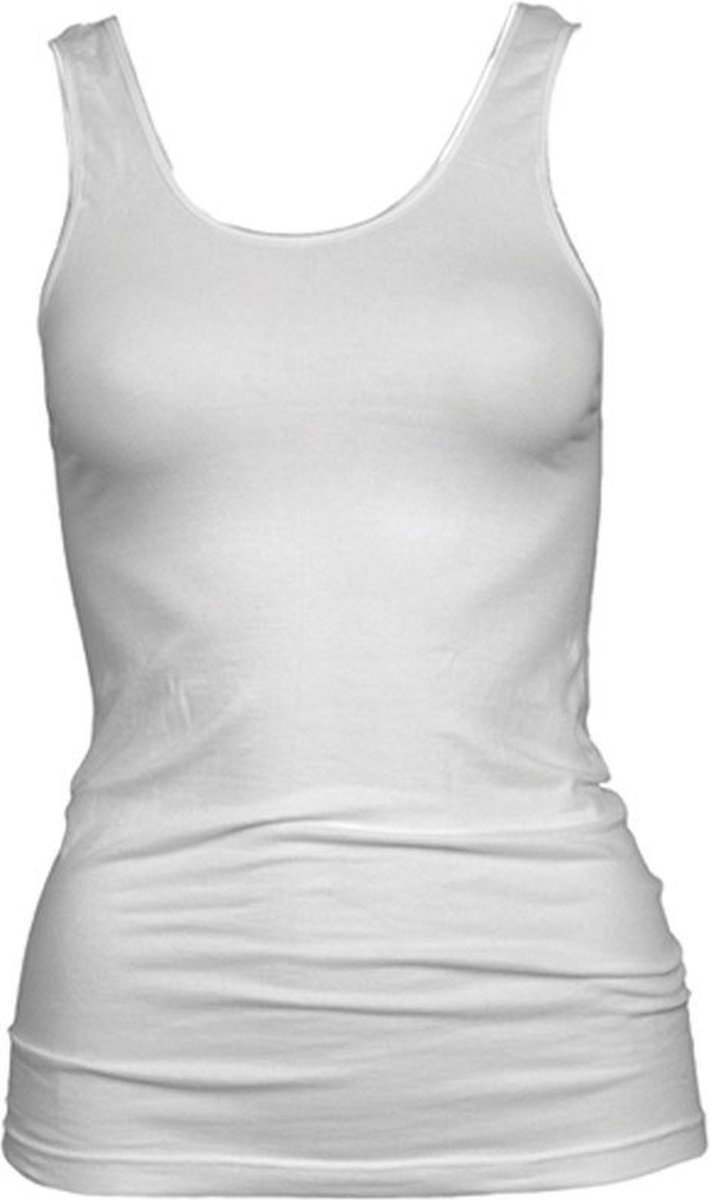 Dames Comfort XL hemd - Grote maten - Dames singlet - wit, zwart - 62