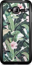 Samsung J3 hoesje - Tropical banana | Samsung Galaxy J3 (2016) case | Hardcase backcover zwart