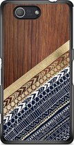 Sony Xperia Z3 Compact hoesje - Modern wood