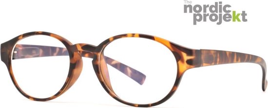 Nordic Vision COPENHAGEN leesbril +3.50 - Tortoise