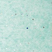 Zijdepapier - Glitters - Zilver metallic op turquoise - 50x75 cm - Pak a 200 vellen
