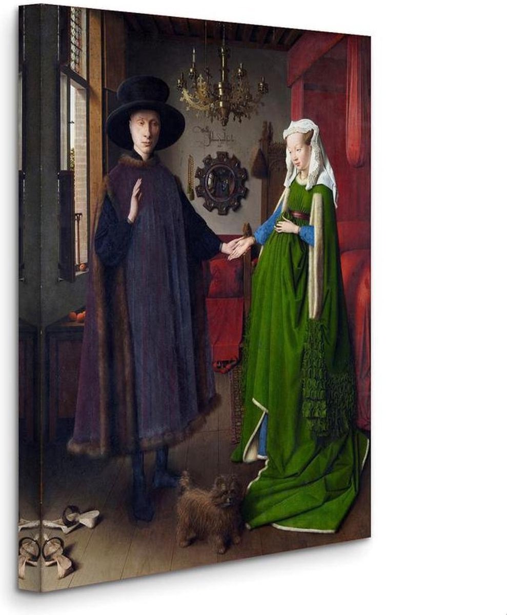 Jan van Eyck : The Arnolfini Portrait - Portret van Giovanni Arnolfini en  zijn Vrouw... | bol.com
