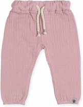 Jollein Meisjes Broek - Cotton wrinkled pink - Maat 74/80