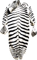 Rubie's Kinderkostuum Onesie Zebra Zwart/wit Maat M