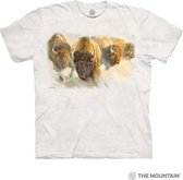 The Mountain T-shirt Bison Herd T-shirt unisexe L.