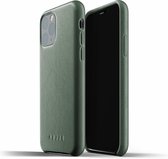 Mujjo iPhone 11 Pro Full Leather Case - Leren Telefoonhoesje - Groen - Premium leer - Telefoon case / cover - Slimfit - 1.8mm dun