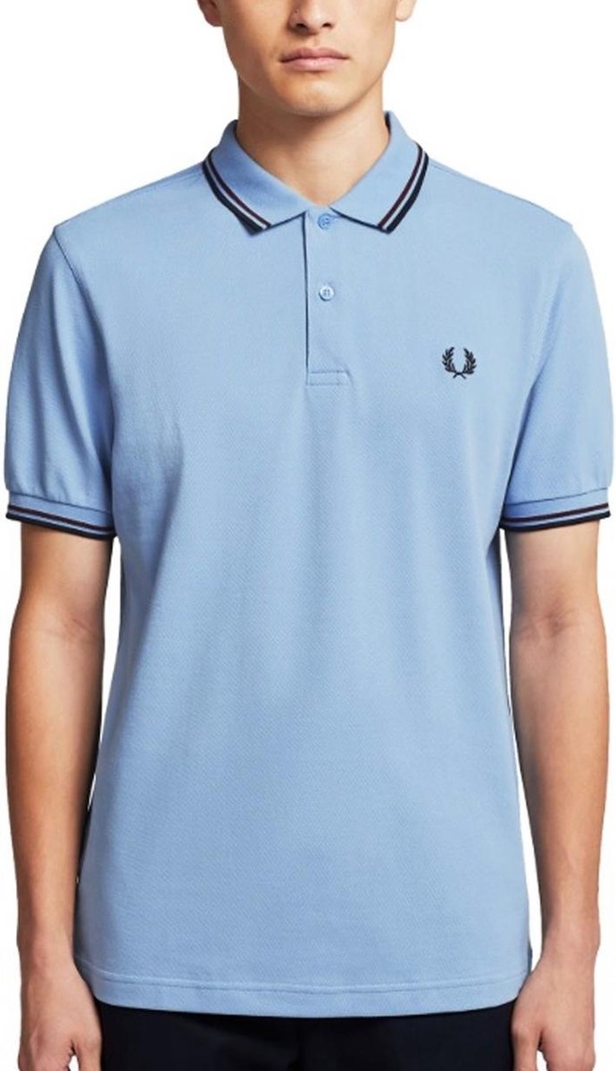 Fred Perry - Twin Tipped Shirt - M3600 Polo - S - Blauw
