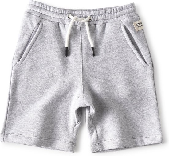 Little Label - jongens - korte broek - lichtgrijs - maat 92 - bio-katoen |  bol.com