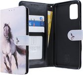 Samsung Galaxy S20+ Bookcase hoesje - CaseBoutique - Paard Paarden print - Kunstleer