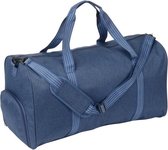 Sac de sport / sac week-end bleu avec compartiment à chaussures 60 cm - 50 litres - Sacs fitness / sport - Sacs week-end / sacs de voyage