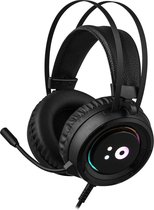 NÖRDIC GAME-N1043 RGB Gaming Headset met microfoon, LED, 1,8 m bedraad USB kabel, zwart