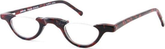 Leesbril Topless 2110 01 zwart/bordeaux rood +1.00 | bol