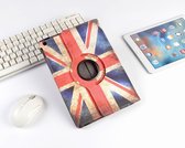 P.C.K. Boekhoesje/Bookcover/Case draaibaar hoesje UK vlag/Engelse vlag geschikt voor Apple iPad 10.2 (2019) MET GLASFOLIE/TEMPEREDD GLASS