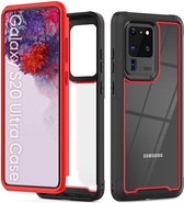 Samsung Galaxy S20 Ultra Hybride Bumper Hoesje Rood