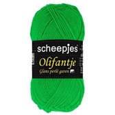 Scheepjes dun glans acryl garen Olifantje - fel groen (016) - naald 2 a 3 - set van 5 bollen