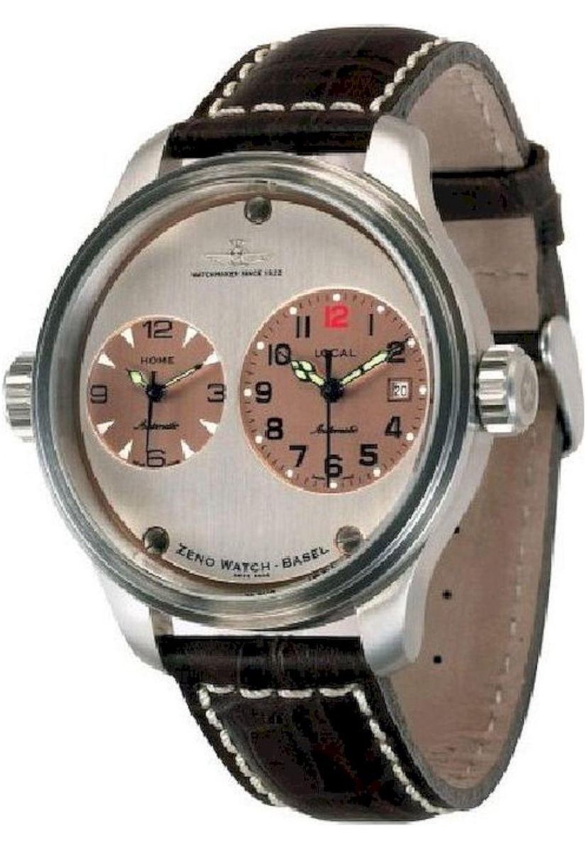 Zeno-horloge - Polshorloge - Heren - OS Pilot Dual Time - 8671-b36