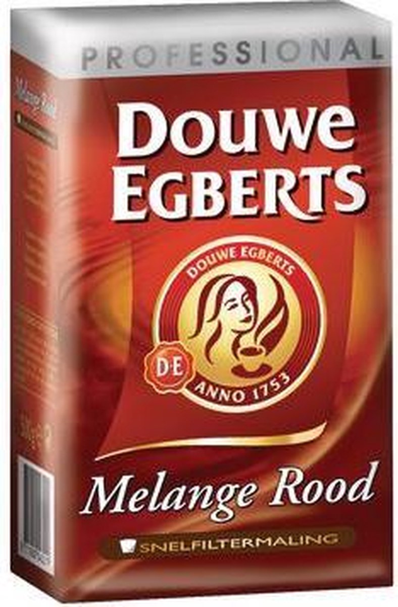 Douwe Egberts koffie Melange rood pak van 250 g | bol.com
