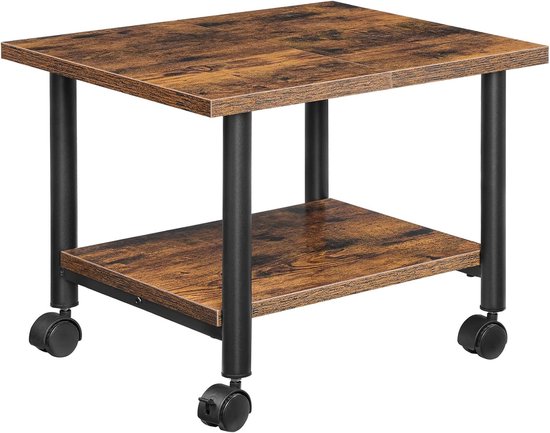 COSTWAY Printertafel met wielen, Printerstandaard met vastzetbare COSTWAY Printertafel met wielen, Printerstandaard met vastzetbare