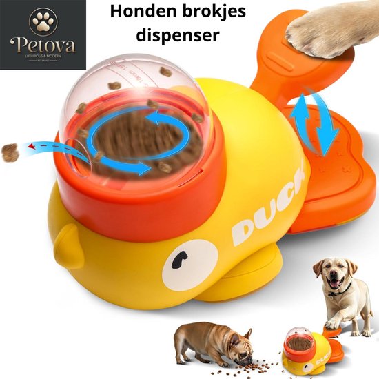 Petova® - Honden Brokjes Dispenser - Honden Speelgoed - Honden speeltje - Interactief - Intelligentie - Mentale Uitdaging - Speel & Leer -