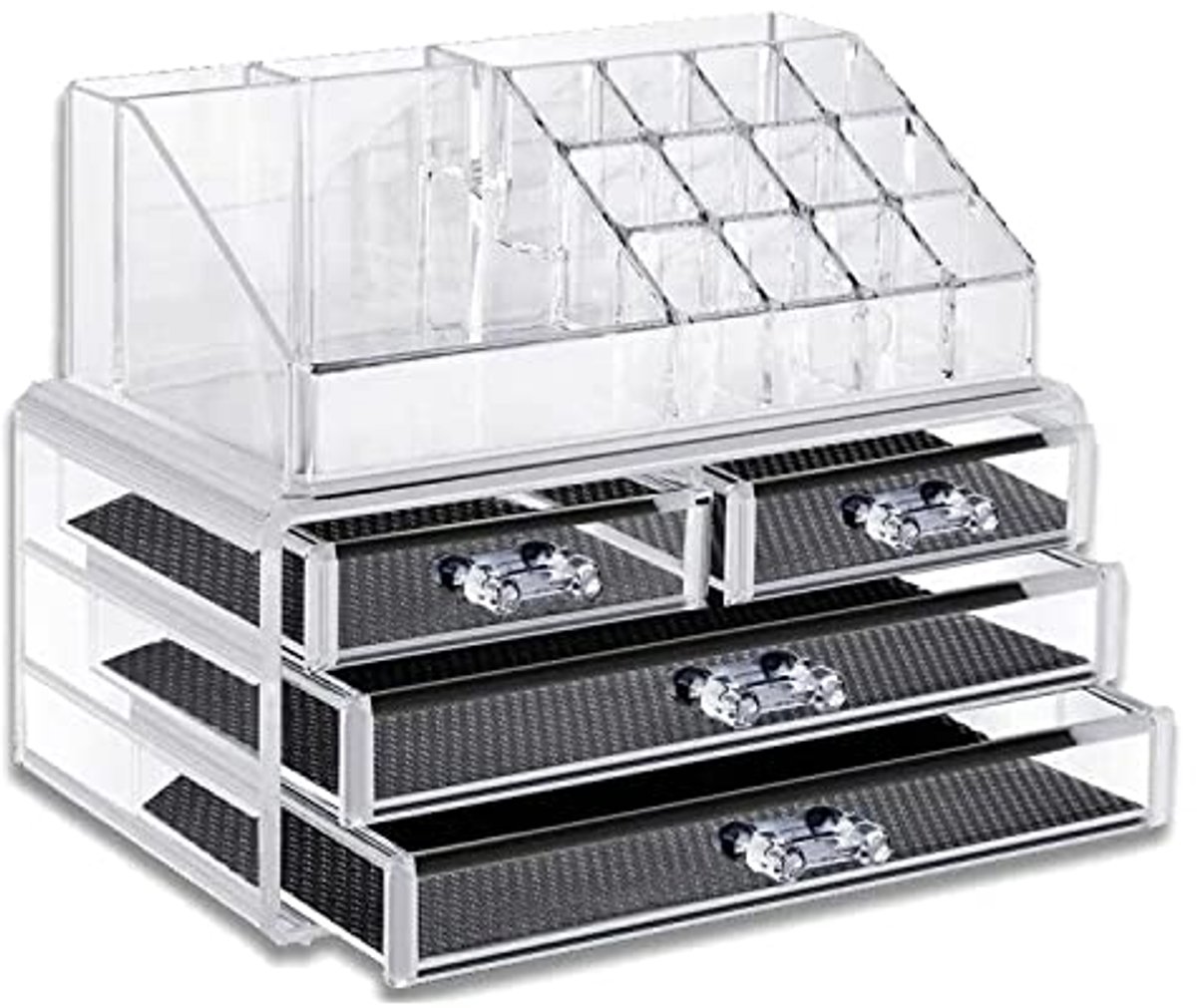 Cosmetische Organizer voor Make-up en Sieraden met 4 Laden en Duidelijk Acryl Ontwerp